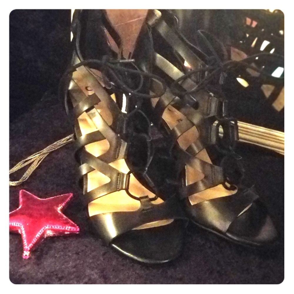Strappy heels